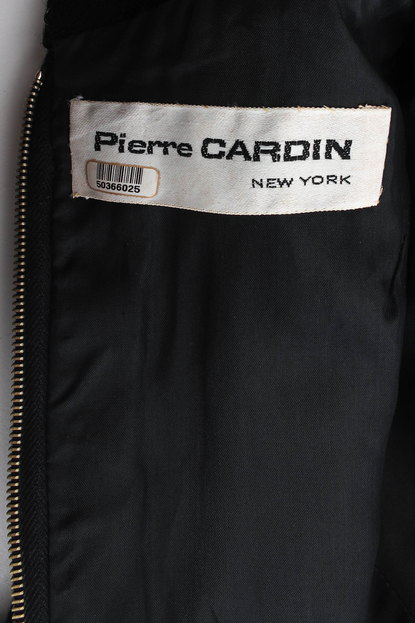 Vintage Pierre Cardin Wool Carwash Shift Dress tag @ Recess Los Angeles