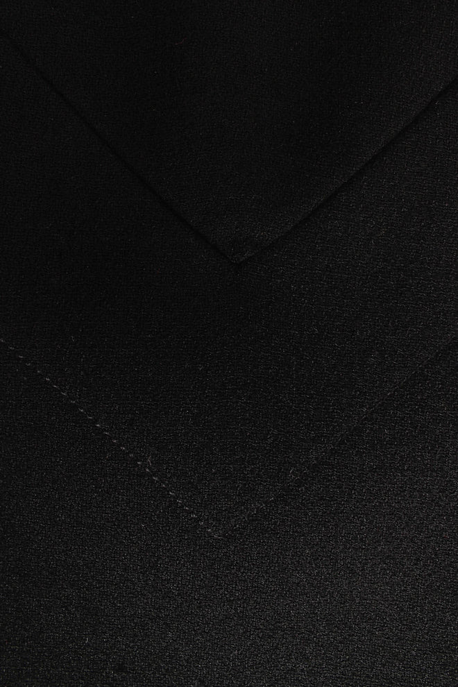 Vintage Pierre Cardin Wool Carwash Shift Dress chevron bodice seam @ Recess Los Angeles