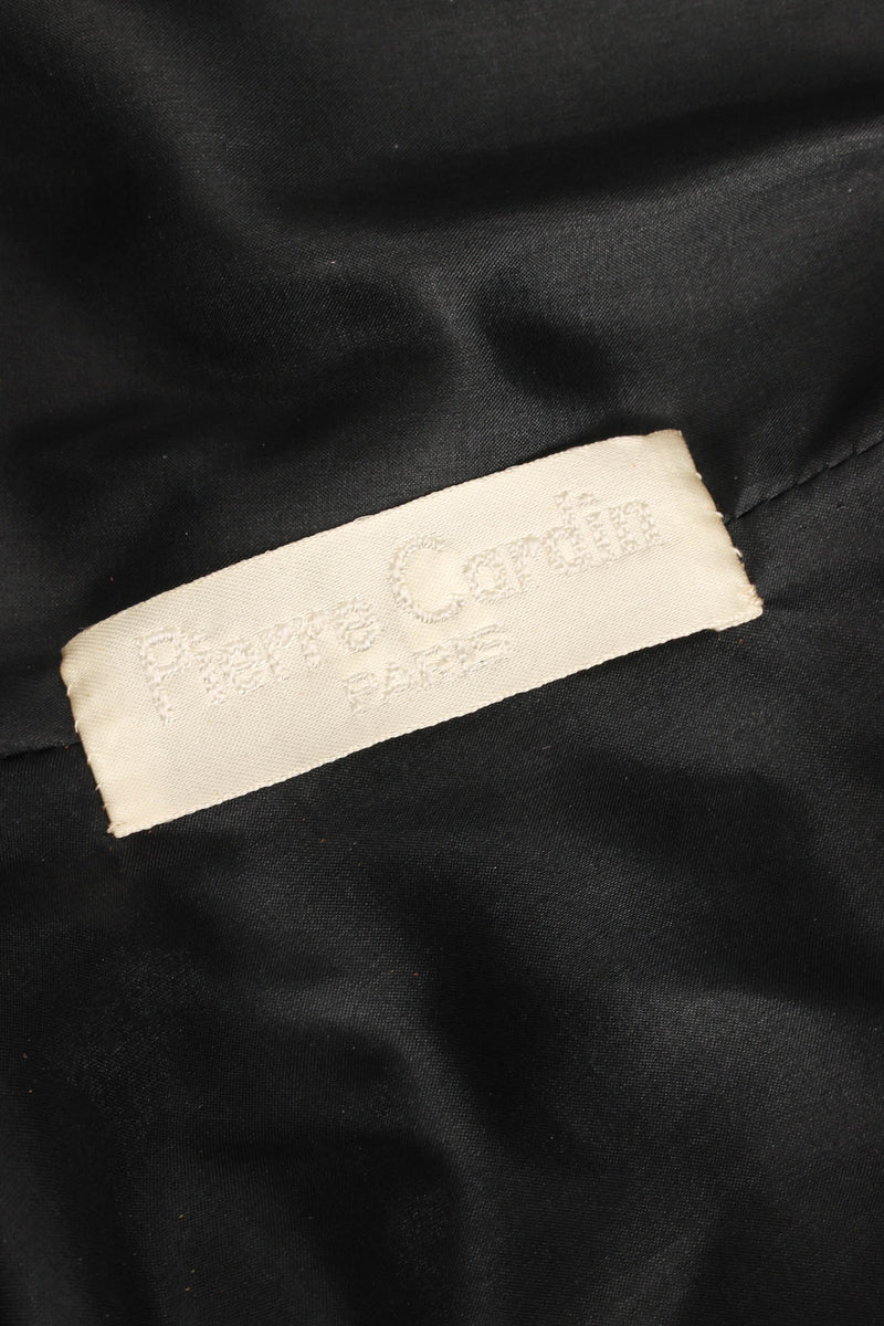 Vintage Pierre Cardin 1985 A/W Couture Ruffle Pleat Velvet Taffeta Gown label @ Recess LA
