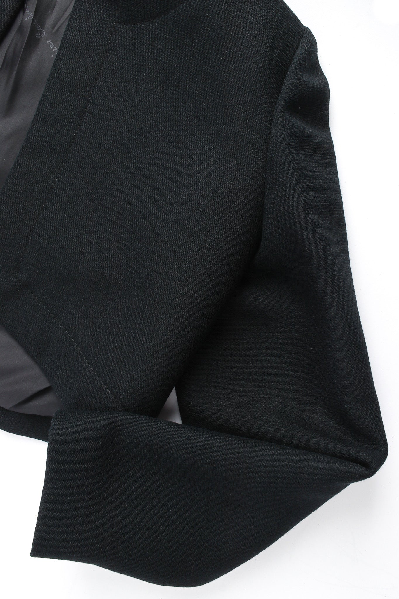 Vintage Pierre Cardin Bolero Crop Jacket hem/sleeve detail @ Recess LA
