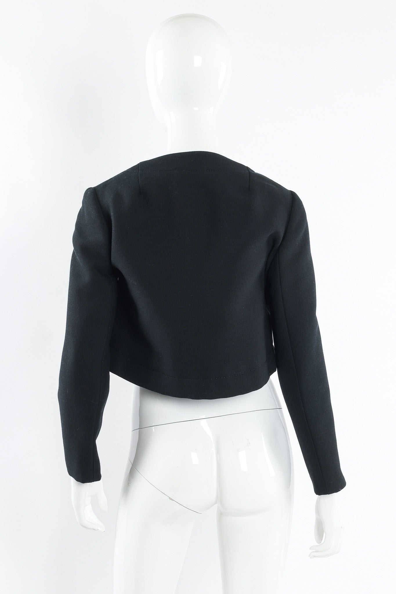 Vintage Pierre Cardin Bolero Crop Jacket mannequin jacket back @ Recess LA