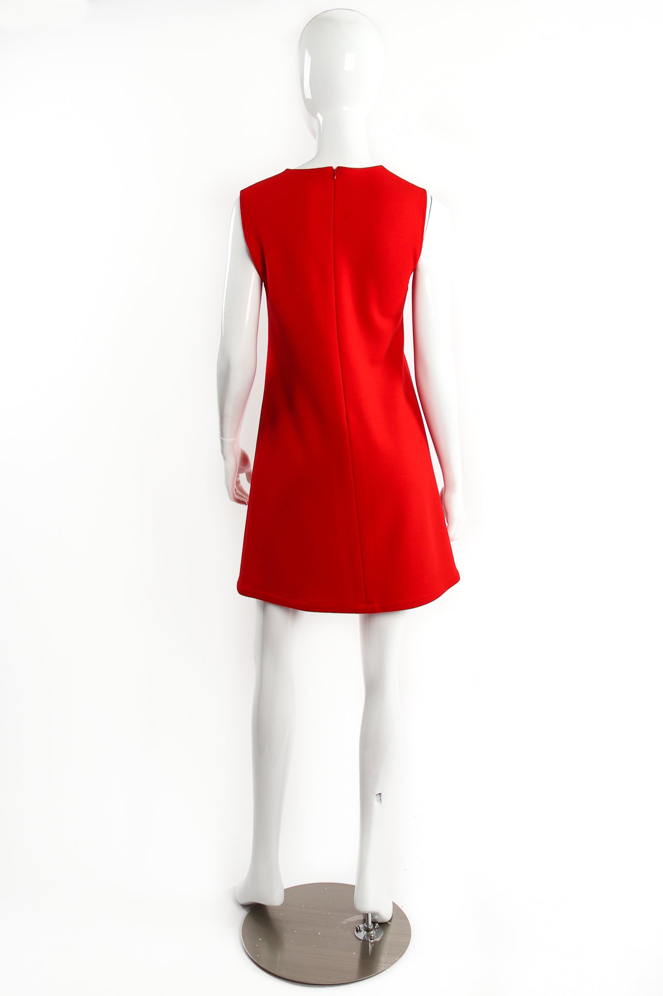 Vintage Pierre Cardin Circle Cutout Shift Dress on Mannequin back at Recess Los Angeles