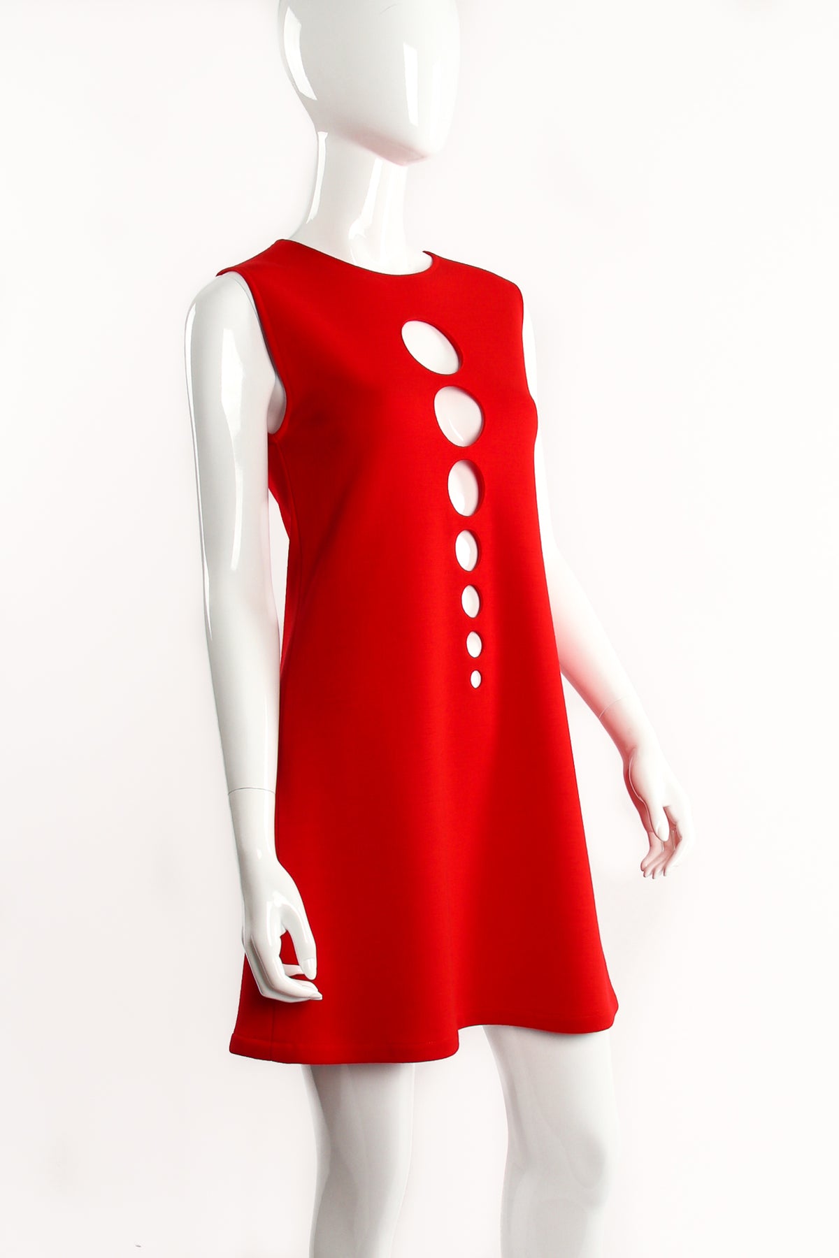Vintage Pierre Cardin Circle Cutout Shift Dress Recess Vintage Pierre Cardin Circle Cutout Shift Dress Recess