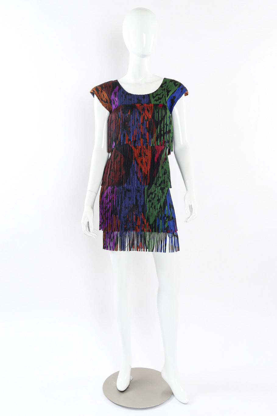 Pleated tank top from Pleats Please by Issey Miyake mannequin front @recessla