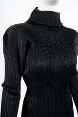 Vintage Issey Miyake Pleats Please Pleated Turtleneck Top on Mannequin crop at Recess Los Angeles