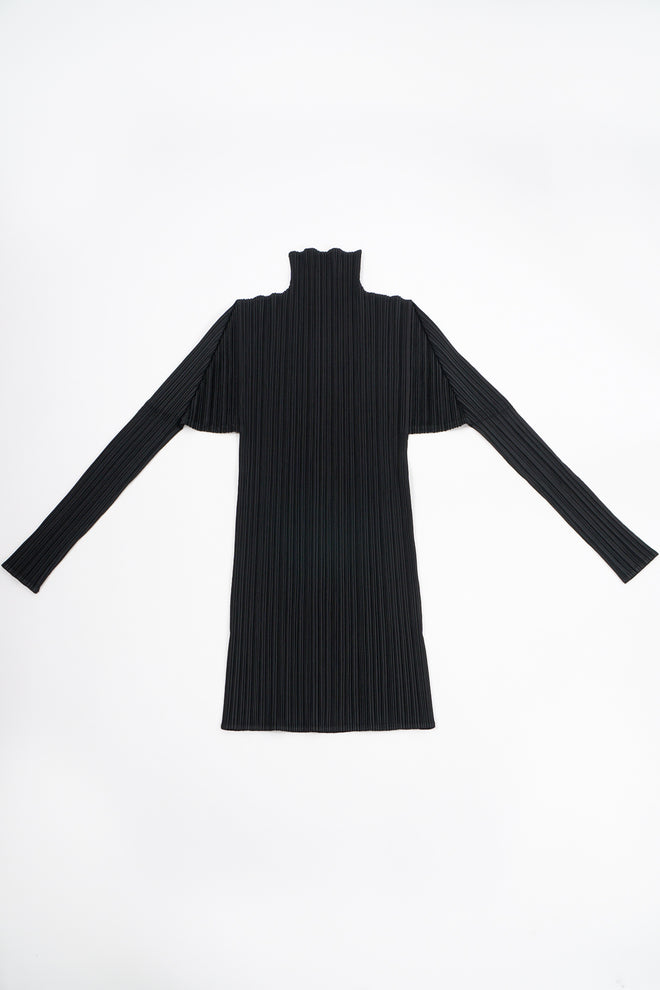 Vintage Issey Miyake Pleats Please Pleated Turtleneck Top flat at Recess Los Angeles