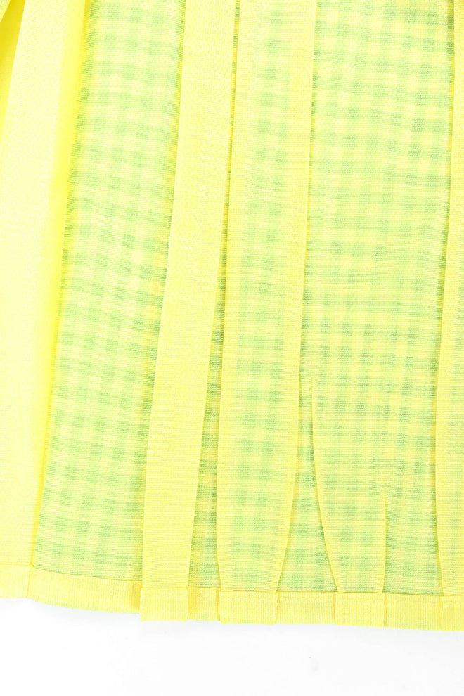 Pleats Please by Issey Miyake Checker Print Pleat Pant inverse hem @ Recess Los Angeles