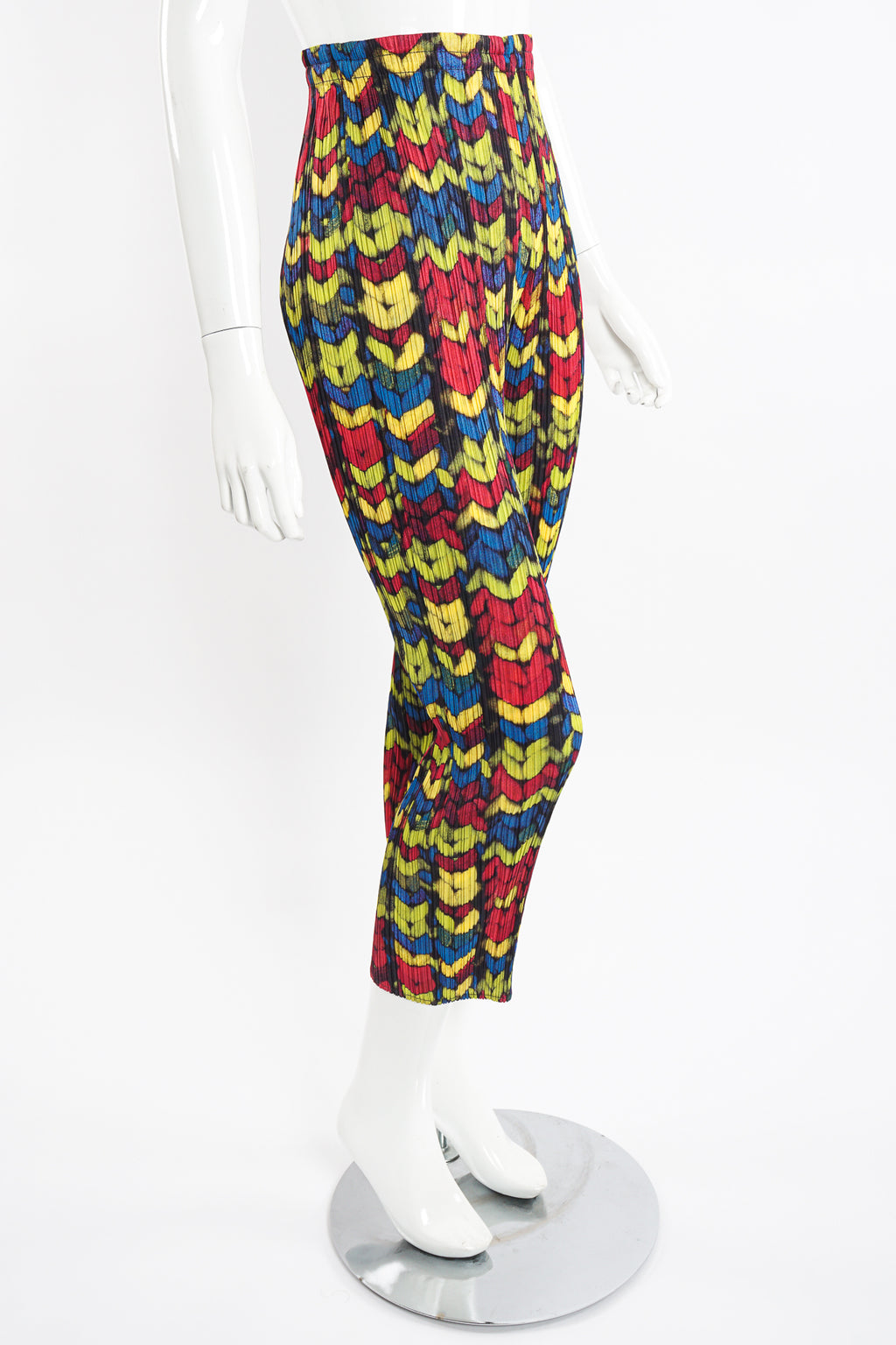 Vintage Issey Miyake Pleats Please RGB Yarn Print Pleated Pant