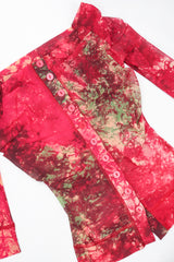Recess Designer Consignment Vintage Plein Sud Bodycon Sheer Mesh Top & Skirt Set Outfit Ensemble Los Angeles Resale