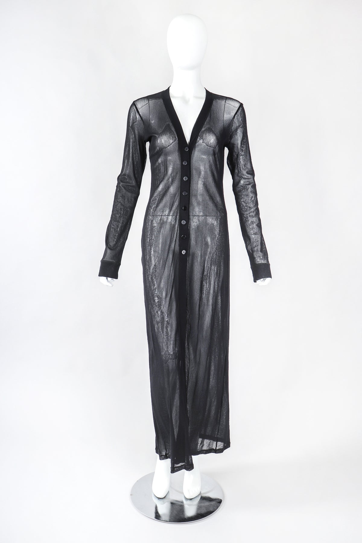 Sheer mesh duster cardigan store