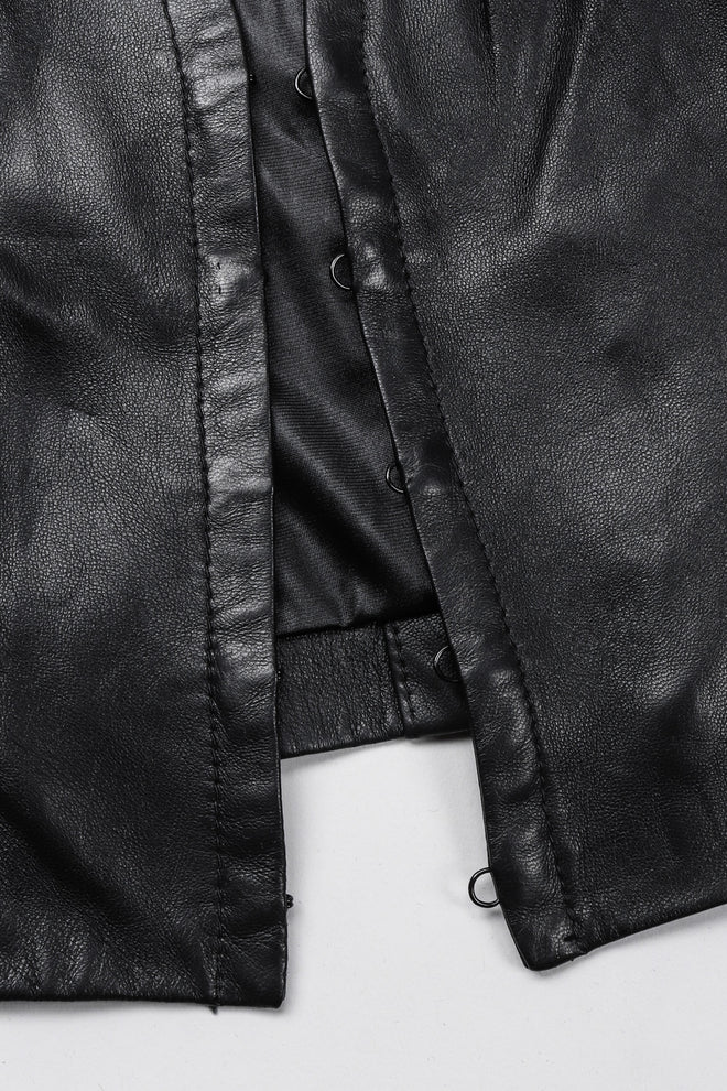 Recess Los Angeles Vintage Plein Sud Leather Choker Neck Strap Vest