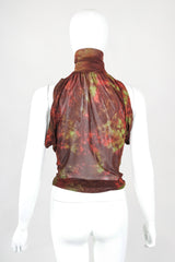 Recess Designer Consignment Vintage Plein Sud Sheer Mesh Sleeveless Turtleneck & Skirt Set Outfit Ensemble Los Angeles Resale
