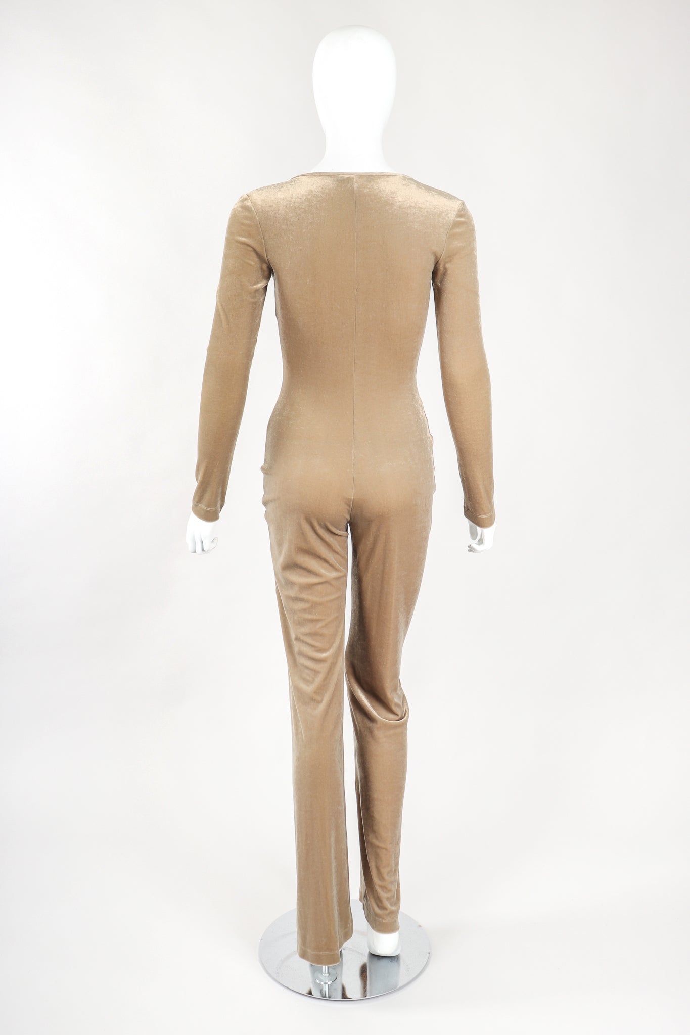 Recess Designer Consignment Vintage Plein Sud Stretch Velour Catsuit Jumpsuit Los Angeles Resale