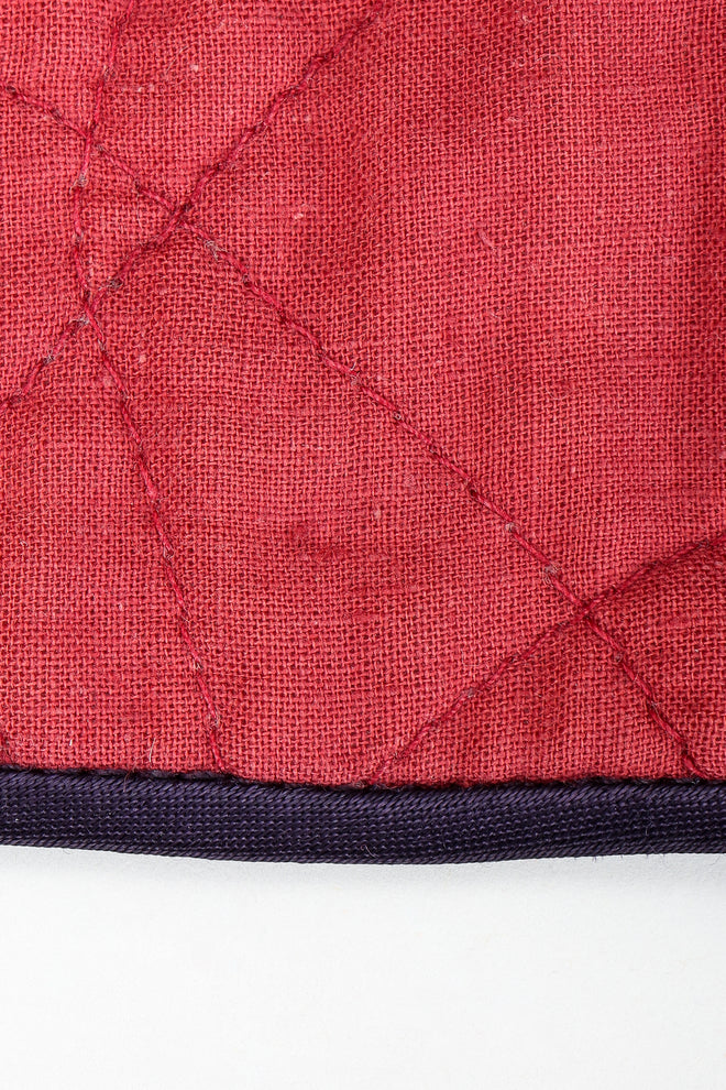 Vintage Pool India Cotton Gauze Quilted Yoke Dress quilting detail