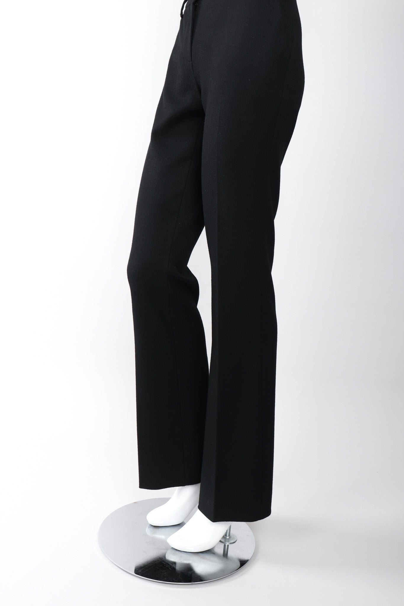 Recess Los Angeles Vintage Prada Straight Leg Wool Gabardine Trouser Pant