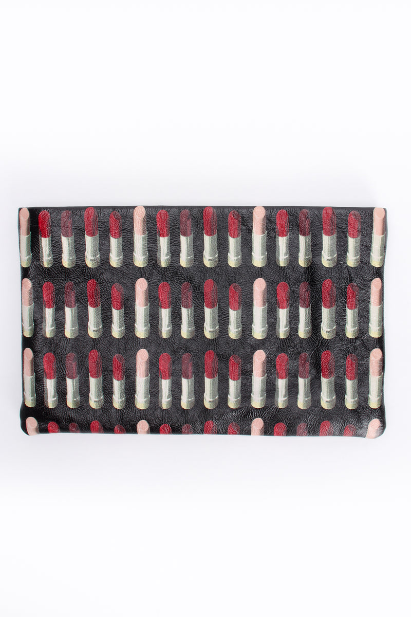 Prada AW 2018 Lipstick Print Leather Convertible Clutch back at Recess Los Angeles