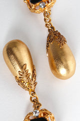 Vintage Prince Kamy Yar Filigree Rhinestone Drop Earrings @ Recess LA