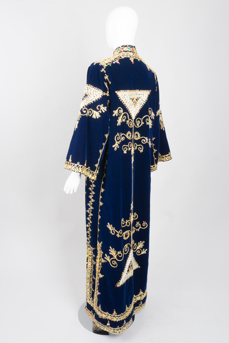 Profils du Monde Vintage Embellished Velvet Illuminati Robe