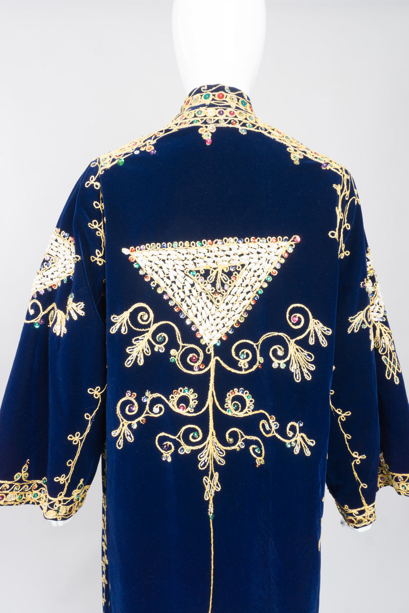 Profils du Monde Vintage Embellished Velvet Illuminati Robe