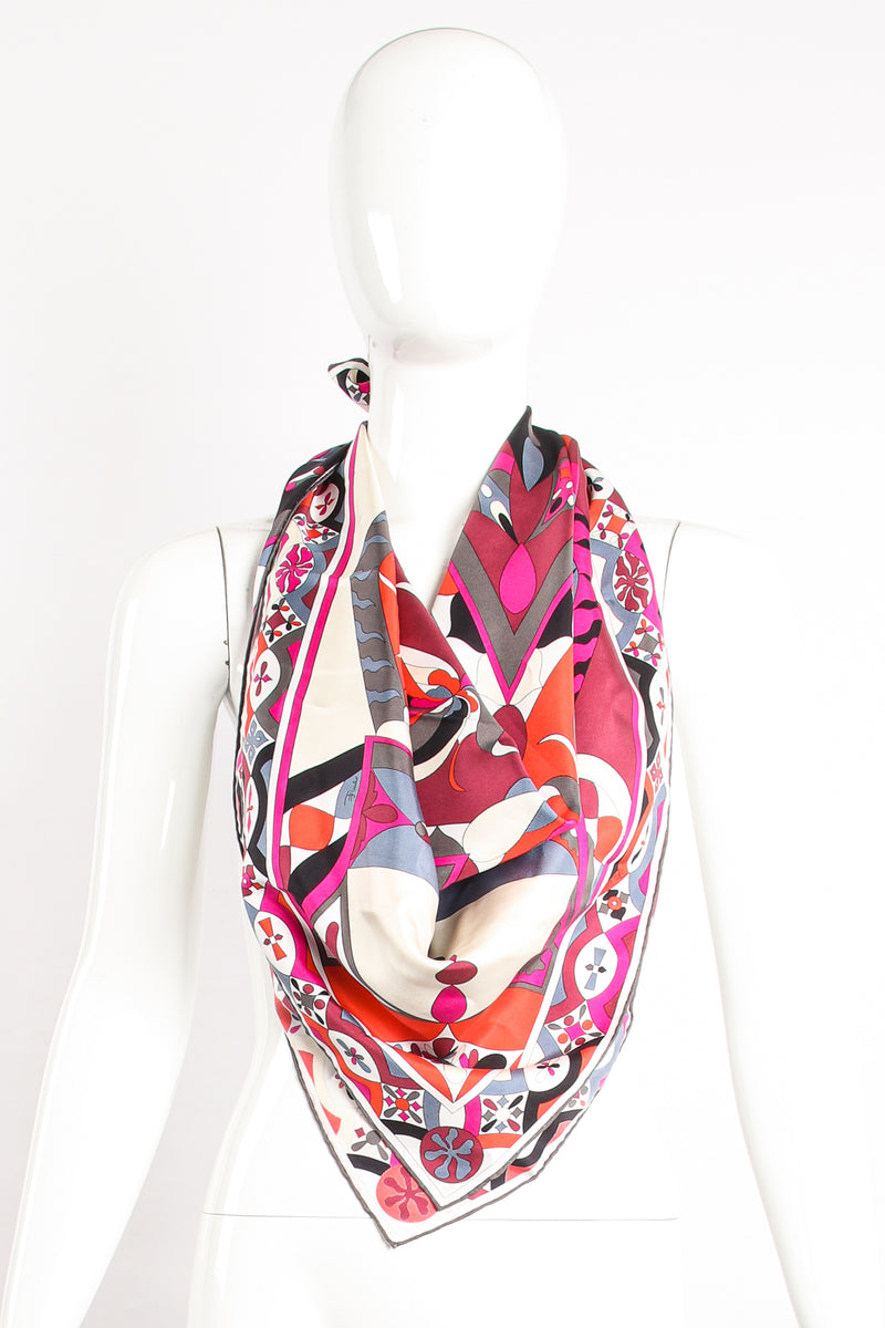 Printed silk twill scarf in multicoloured - Pucci