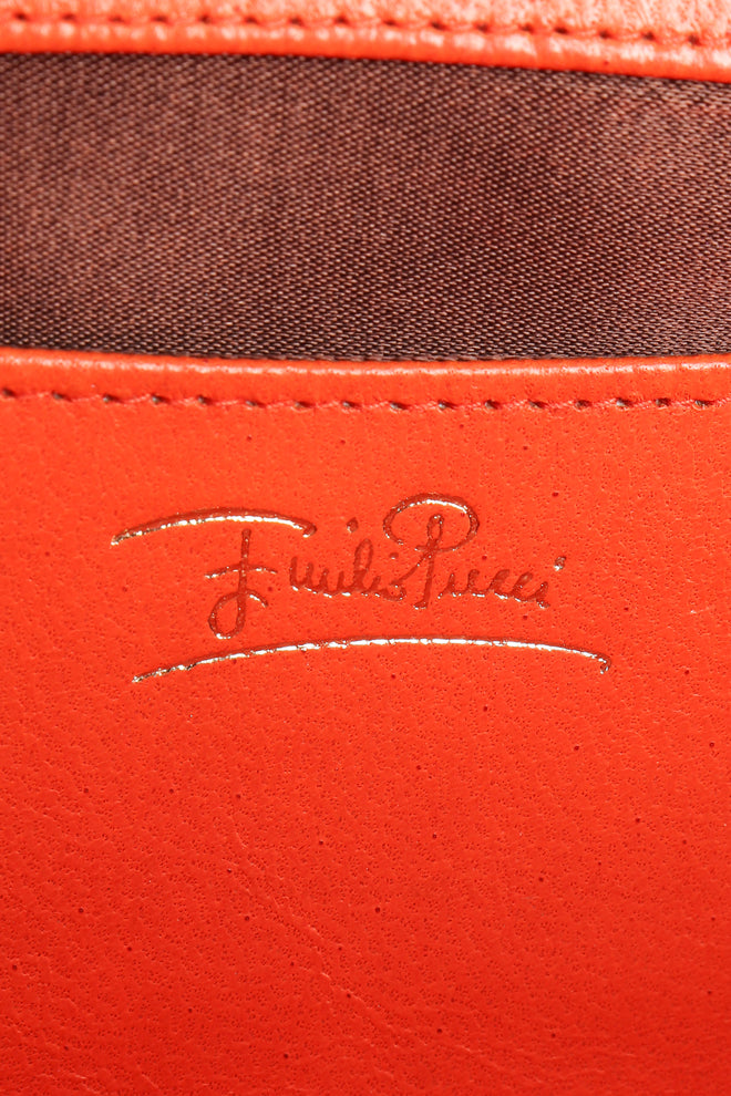 Vintage Pucci Mini Velvet Bag Set Signature stamp At Recess Los Angeles