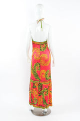 Vintage Emilio Pucci Tropical Halter Tie Dress halter tie @ Recess LA