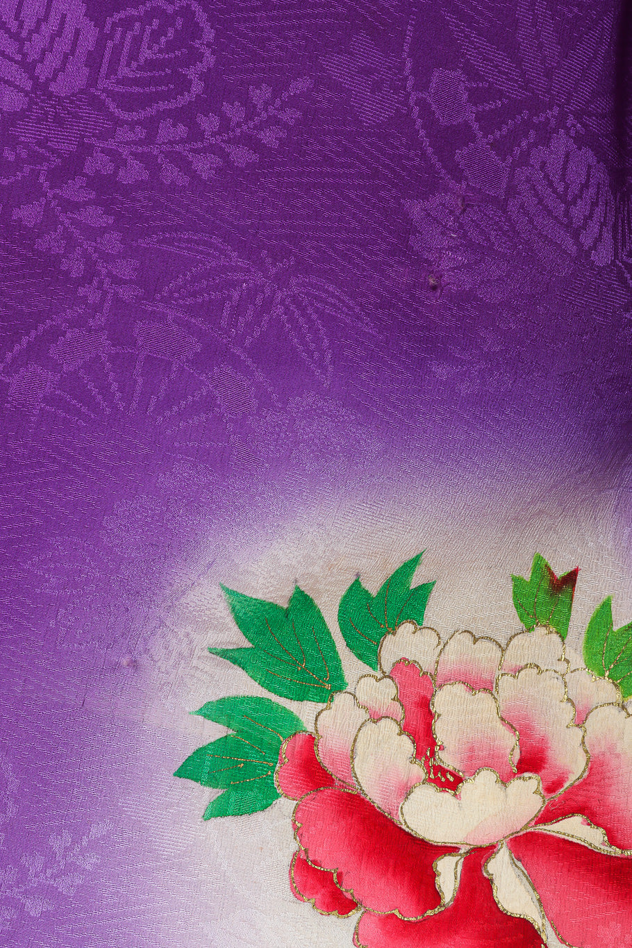 Purple vintage kimono hole close @recessla