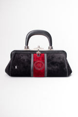 Roberta Di Camerino Velvet Stripe Doctor Bagonghi Bag