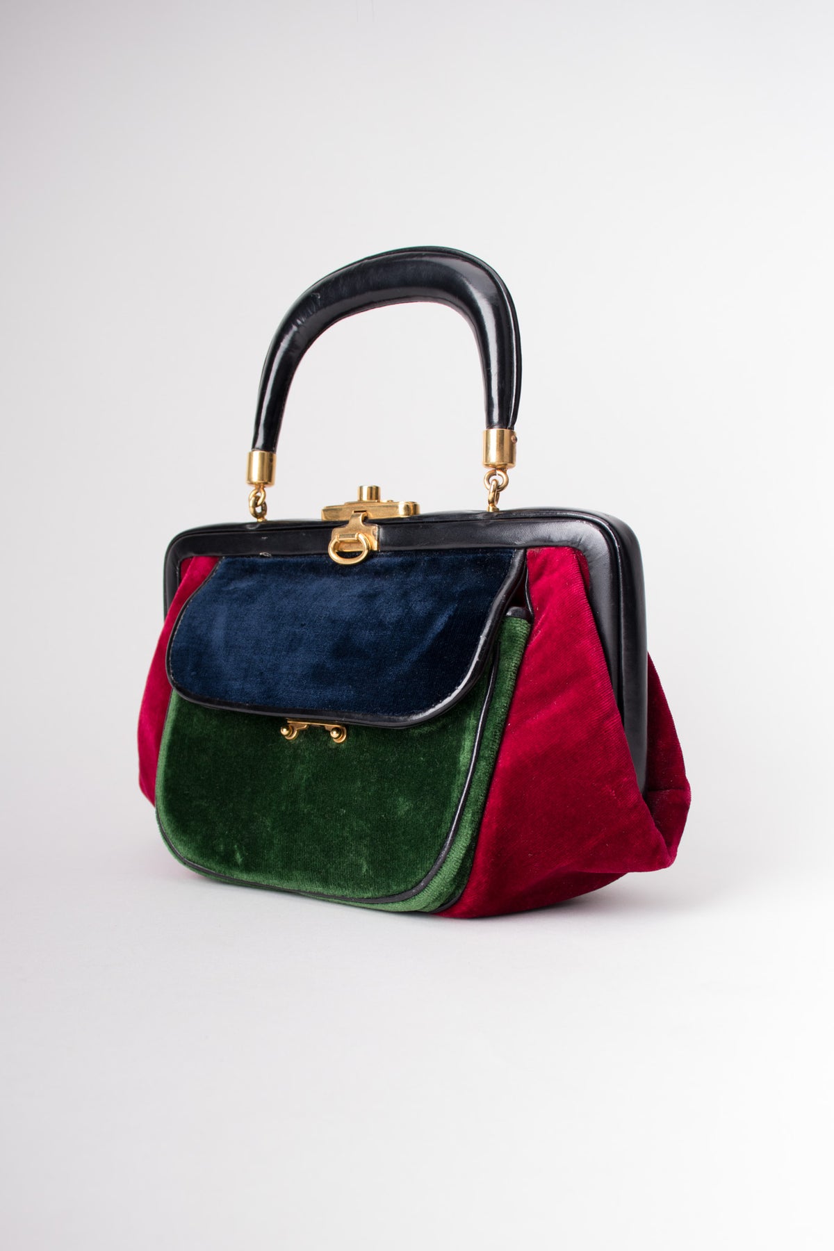 Roberta Di Camerino Velvet Colorblock Doctor Bagonghi Bag – Recess