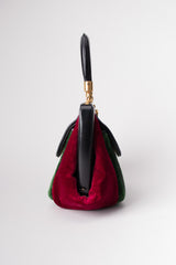 Roberta Di Camerino Velvet Colorblock Doctor Bagonghi Bag