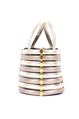 Rodo mini drawstring bucket bag side view @recessla