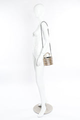 Rodo mini drawstring bucket bag on mannequin @recessla