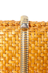 Rodo wicker shoulder clutch closure detail @recessla