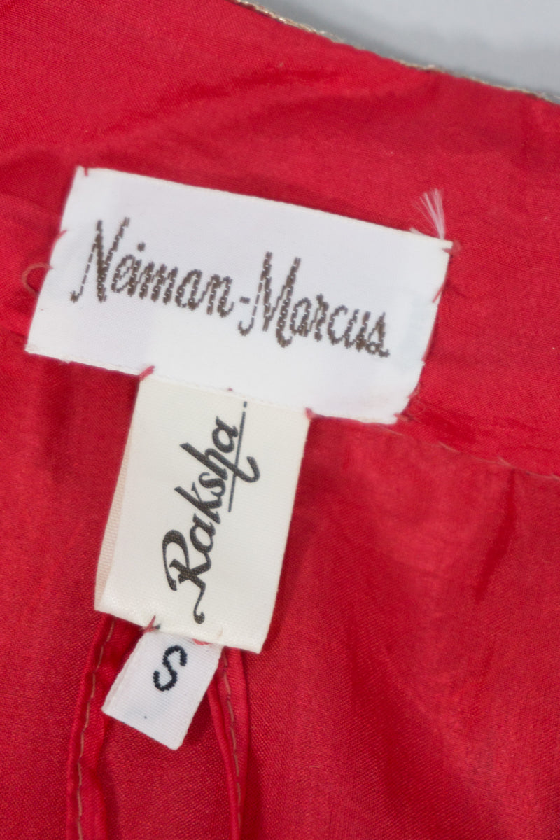 Raksha for Neiman Marcus Paisley Embellished Silk Kaftan