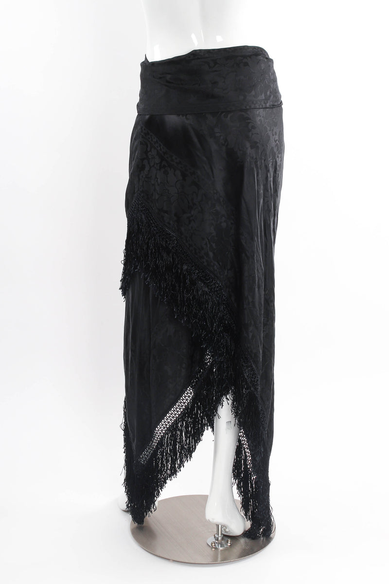 Vintage Ralph Lauren Piano Shawl Fringe Skirt mannequin back @ Recess LA