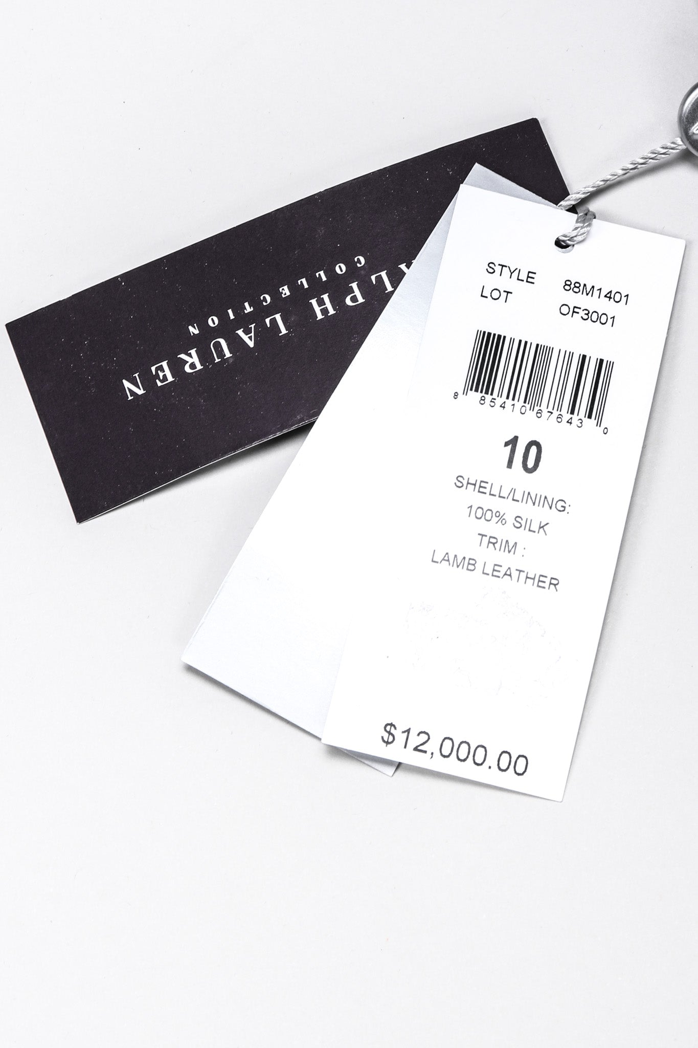 Recess Los Angeles Vintage Ralph Lauren Collection A/W 2013 Runway Pleated Leather Strip Gown