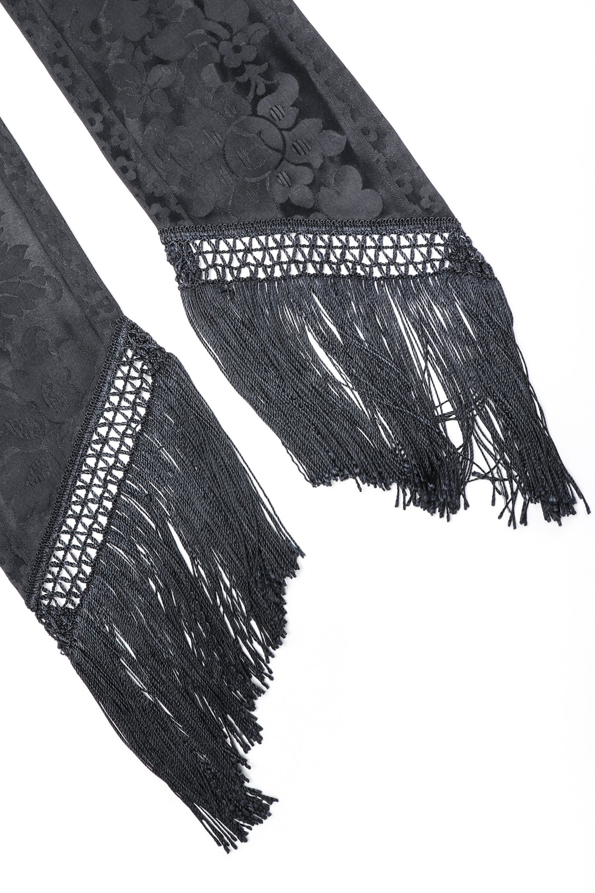 Vintage Ralph Lauren Silk Piano Shawl Fringe Wrap Skirt – Recess