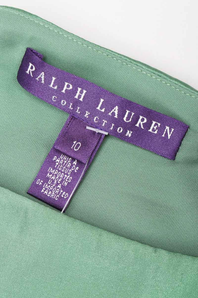 Recess Los Angeles Vintage Ralph Laurent Purple Label One-Shoulder Draped Silk Gown