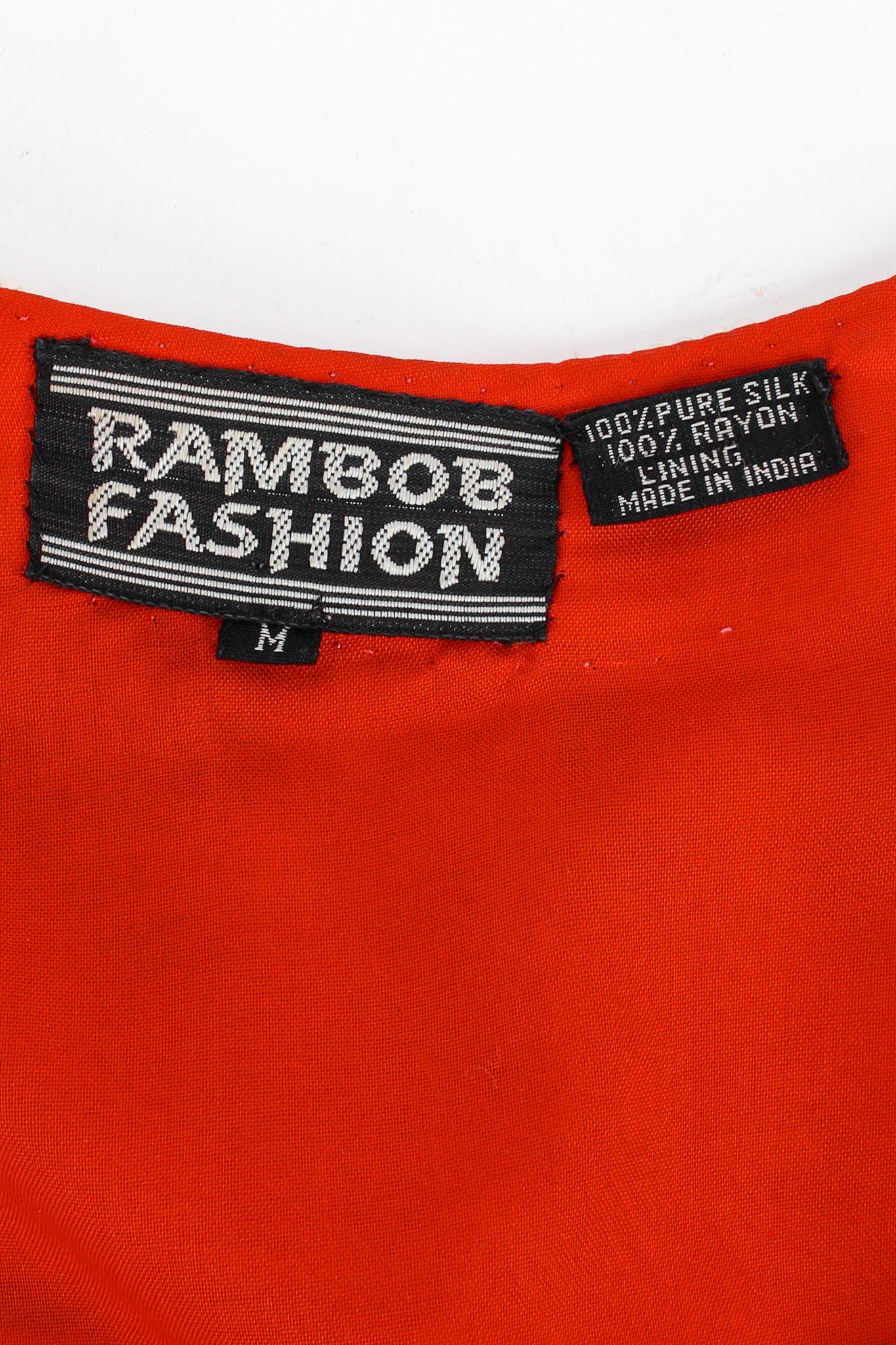 Vintage Rambob Abstract Sequin & Pearl Bead Jacket tag @ Recess LA