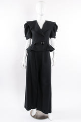 Vintage Raul Blanco Evenings Puff Sleeve Jacket & Pant Set on Mannequin front @ Recess LA