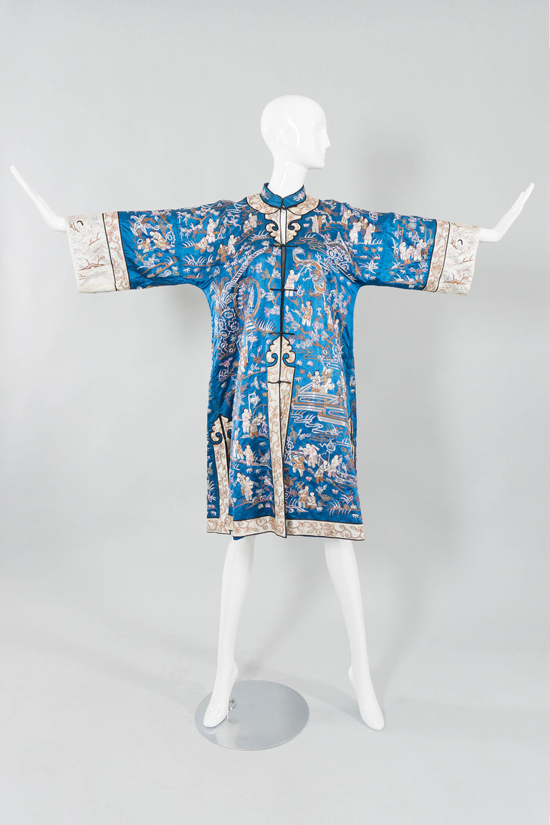 Chinese Metal Embroidered Village Robe