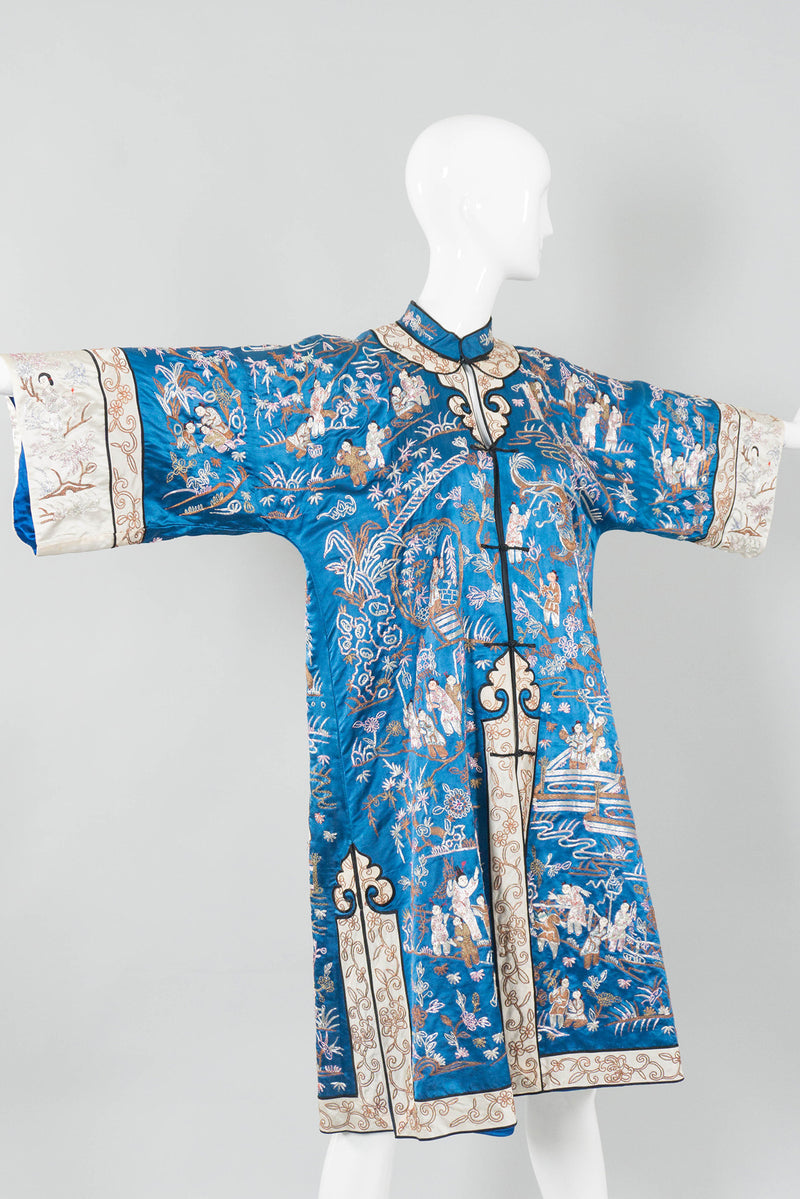 Chinese Metal Embroidered Village Robe Side
