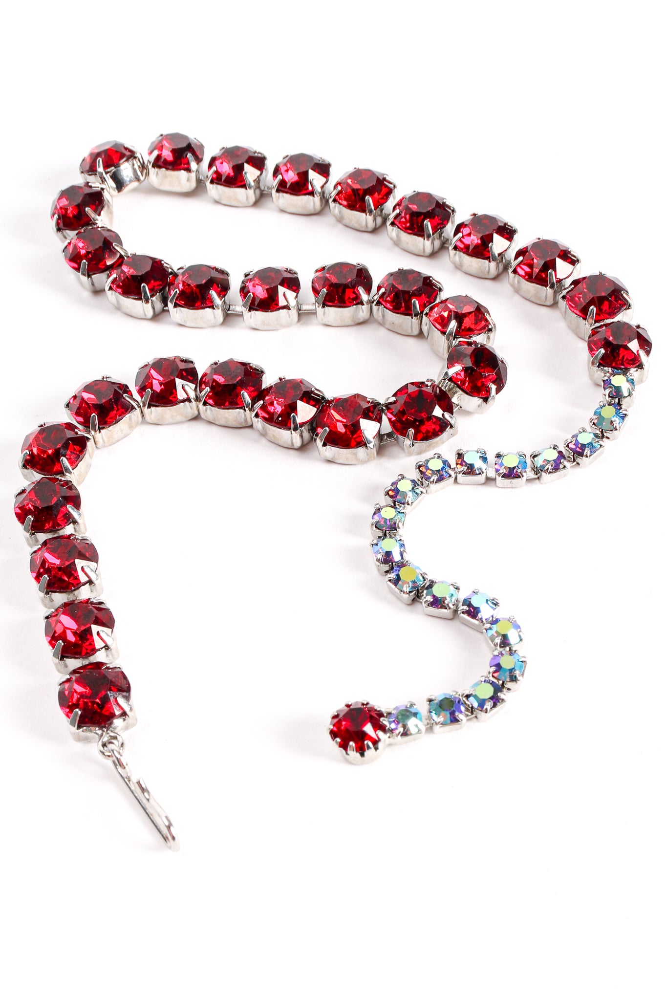 Vintage Ruby Strand Rhinestone Choker Necklace at Recess Los Angeles