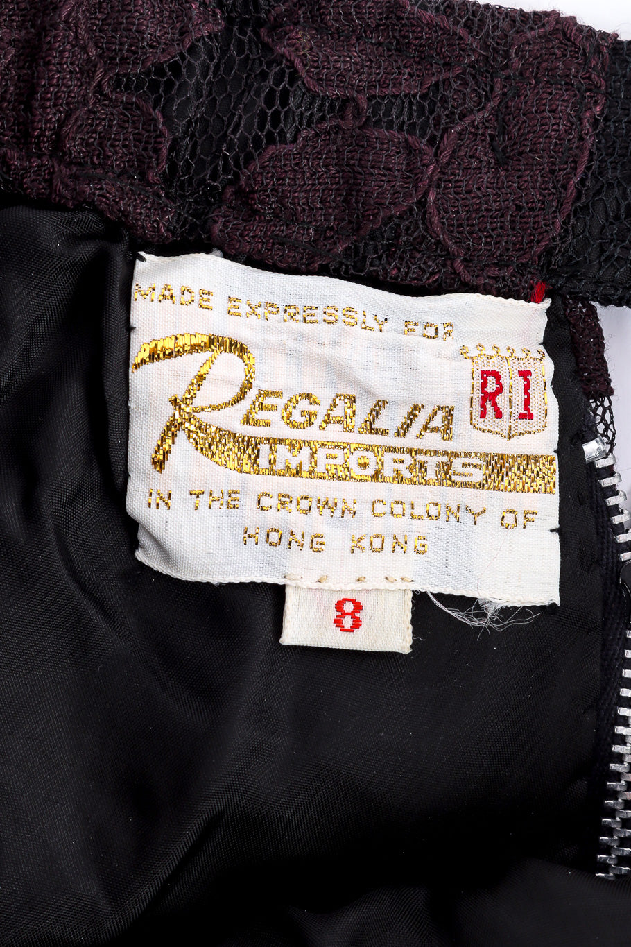 Vintage beaded and sequin lace set Regalia Imports Label Photo. @recessla