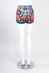 Recess Los Angeles Designer Consignment Vintage Rena Lange Four-Piece Floral Plaid Phumzile Mlambo-Ngcuka Portrait Ensemble