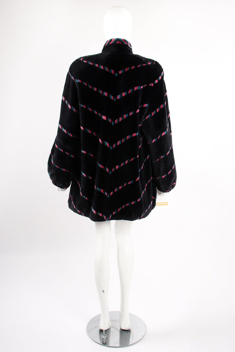 Vintage Revillon Chevron Stripe Toggle Fur Coat – Recess