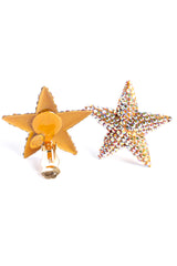 Vintage Richard Kerr Iridescent Crystal Shining Star Earrings at Recess Los Angeles