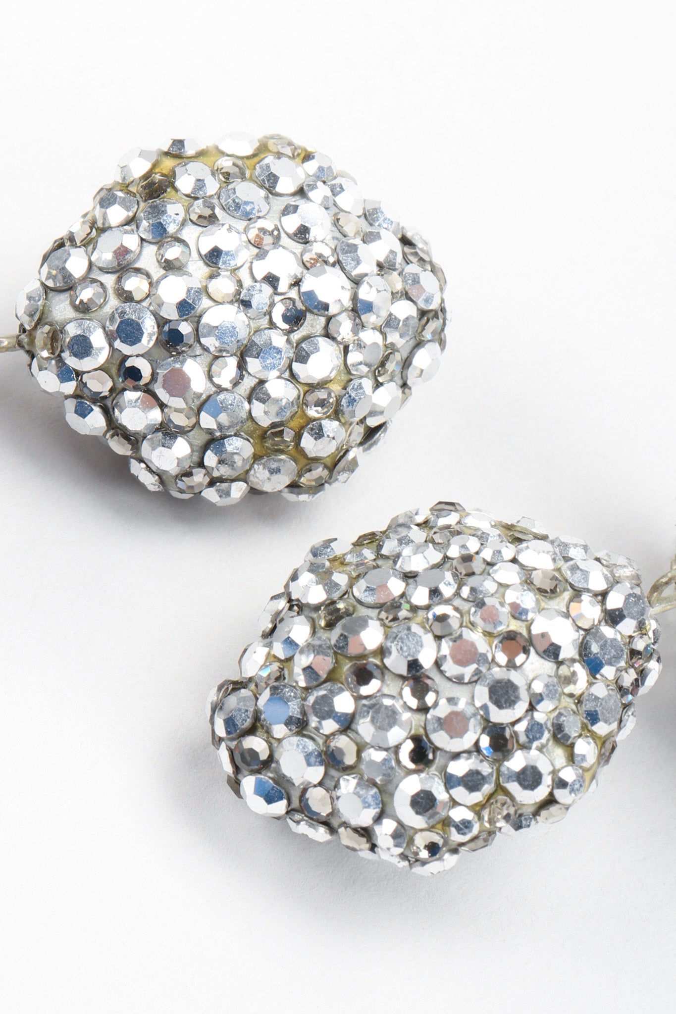 Recess Los Angeles Vintage Richard Kerr Galactic Mercury Crystal Saucer Drop Earrings