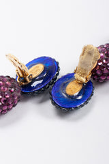 Recess Los Angeles Vintage Richard Kerr Crystal Jelly Bean Egg Drop Earrings