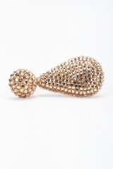 Recess Los Angeles Vintage Richard Kerr Crystal Champagne Fat Teardrop Earrings